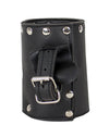 Studded Leather Motorcycle Cup Holder