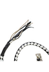 50" Inch Long Black And White Get Back Whip