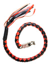 3" Black & Orange Get Back Whip for Motorcycles
