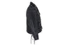 Teens Leather Motorcycle Jacket With Snap Down Collar