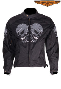 Mens Skull Textile Jacket