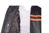 Men Racer Jacket with Orange Stripes