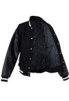 Men's Black & White Varsity Baseball Jacket