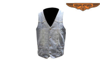 Mens Plain Denim Vest