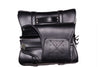 Leather Motorcycle Saddlebag With Light Reflector