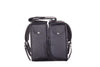 PVC Motorcycle Saddlebag With Studs & Brown Straps