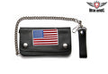 Leather Wallet With USA Flag