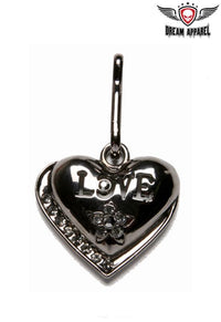 Heart Zipper Puller With Love