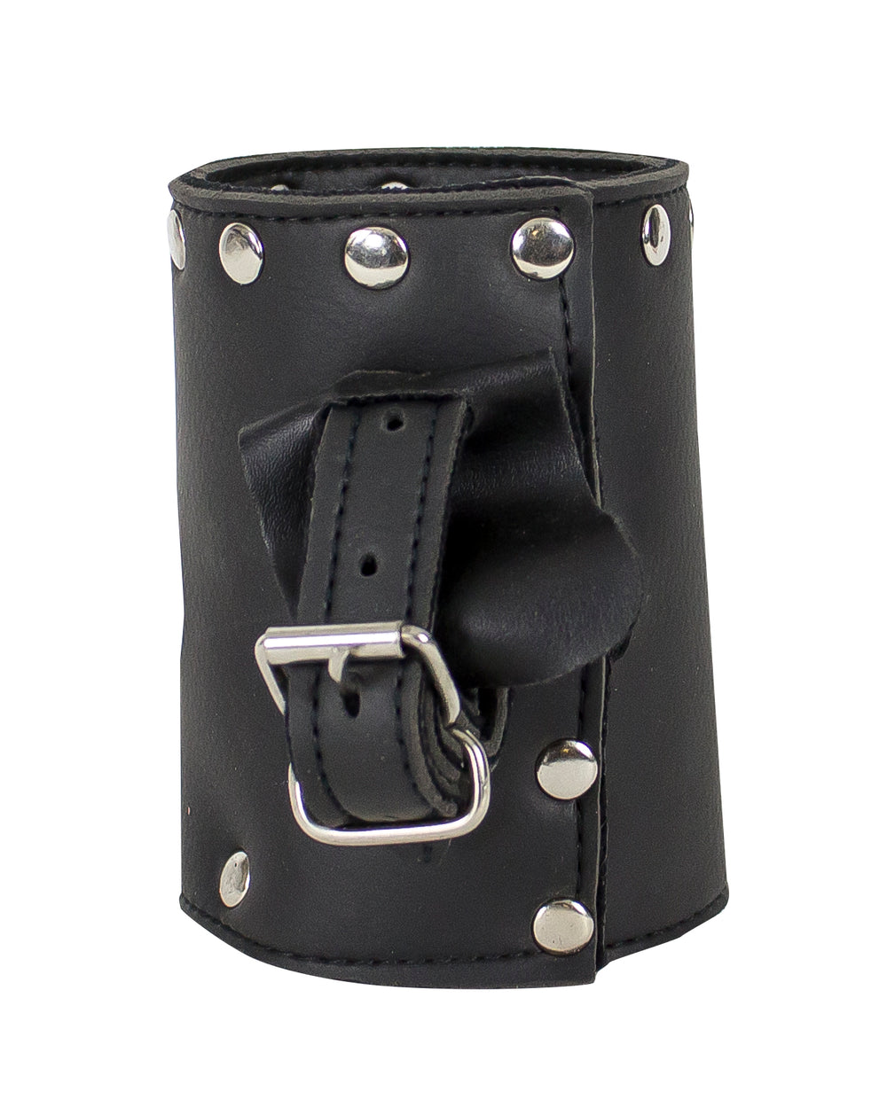 Studded Leather Motorcycle Cup Holder