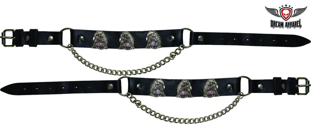 Eagle With USA Flag Boot Chains