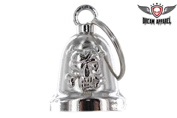 Skull N' Crossbones Chrome Motorcycle Bell