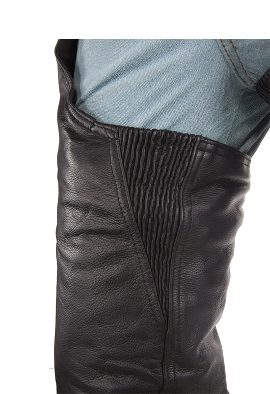 Cowhide Leather Chaps With Mesh Liner