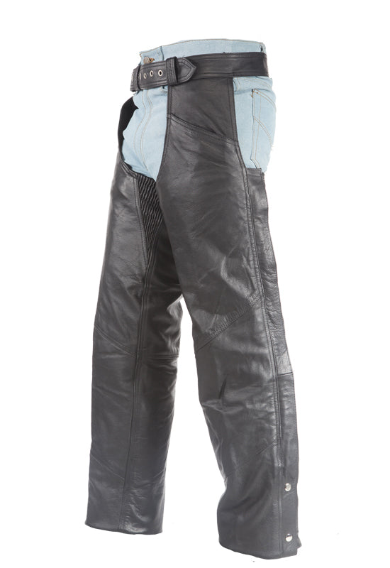 Cowhide Leather Chaps With Mesh Liner