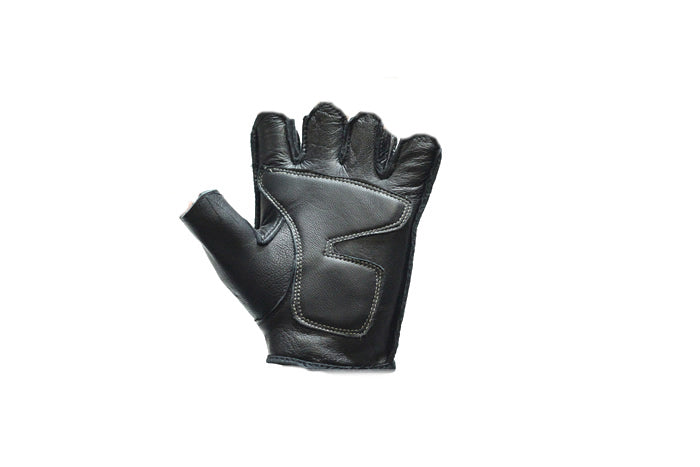 Fingerless Gloves With White Flames