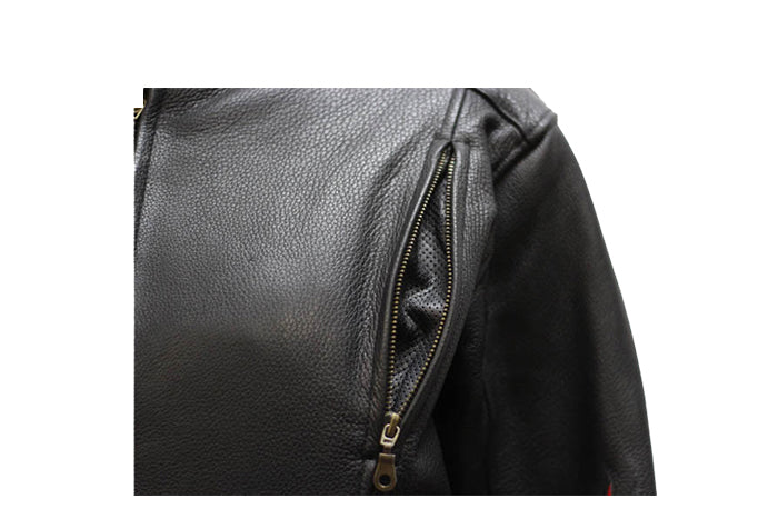 Womens Racer Jacket With Flames