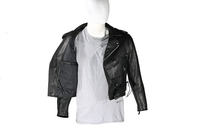 Mens Leather Motorcycle Jacket