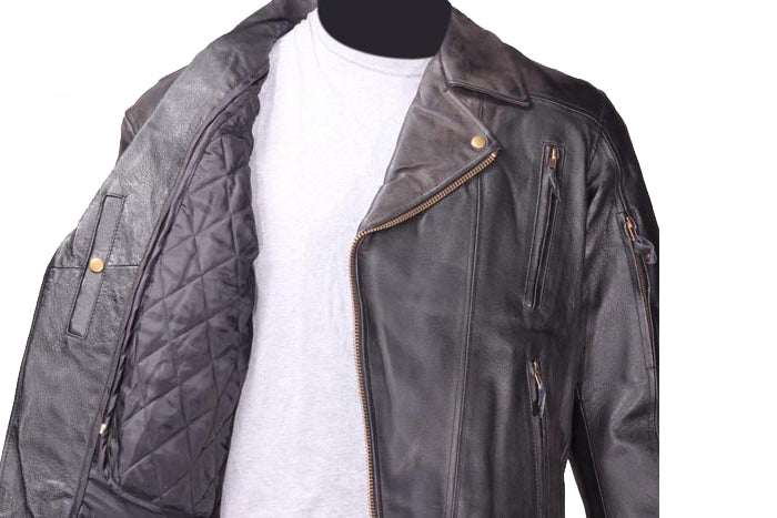 Men's Leather Motorcycle Jacket