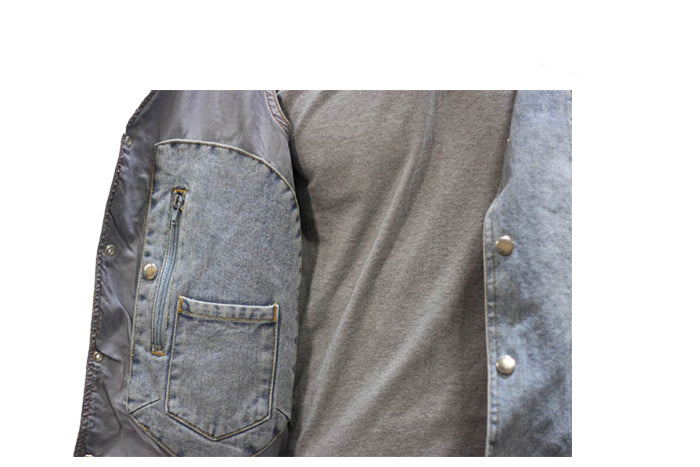 Mens Plain Denim Vest