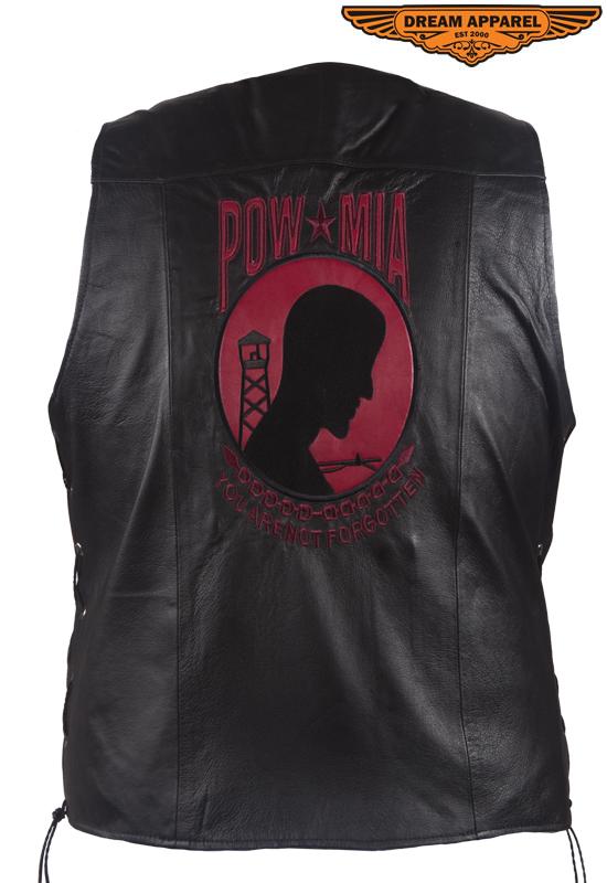 Mens Plain Vest With POW