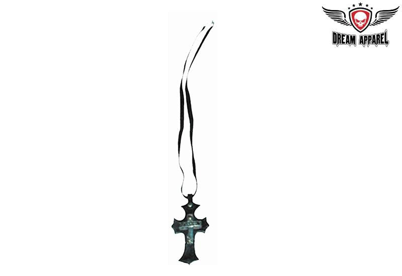 Leather Necklace With Cross