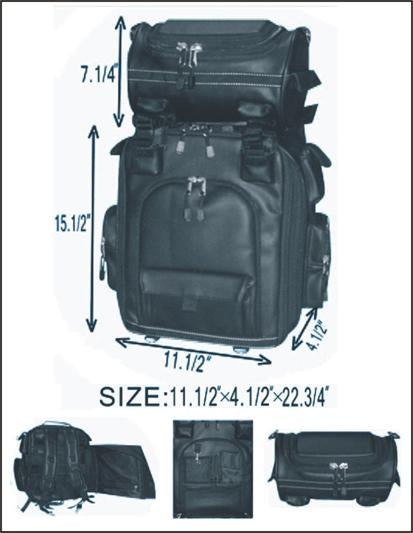 PVC Motorcycle Sissy Bar Bag