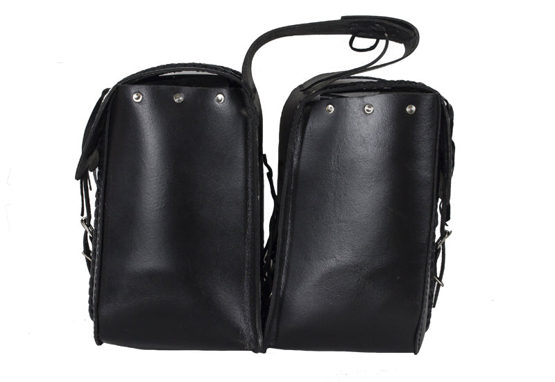 Waterproof Leather Motorcycle Saddlebag