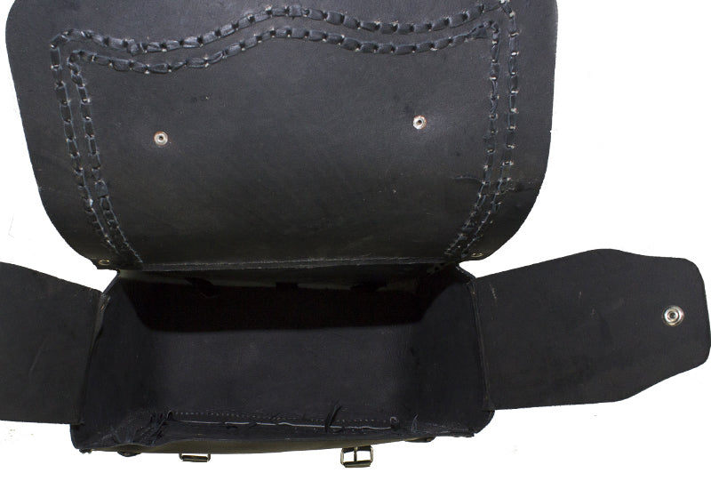 Waterproof Leather Motorcycle Saddlebag