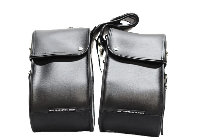 PVC Motorcycle Saddlebag With Studs