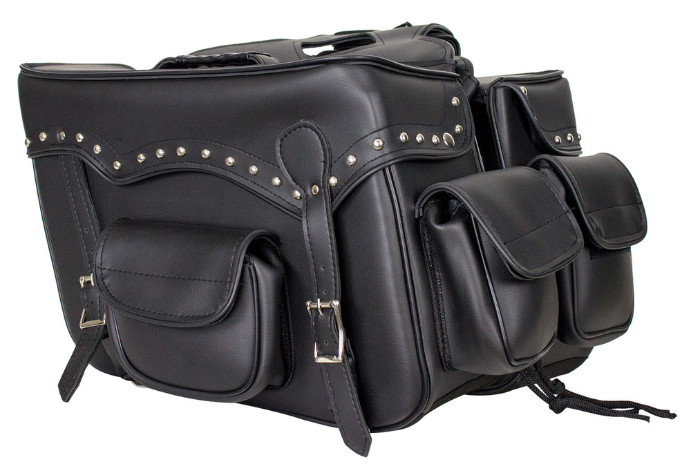 Motorcycle Saddlebag w/ Studs