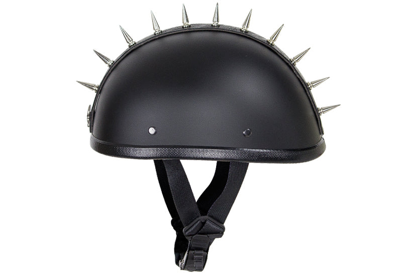 Adhesive Helmet Spikes With Metallic Skull