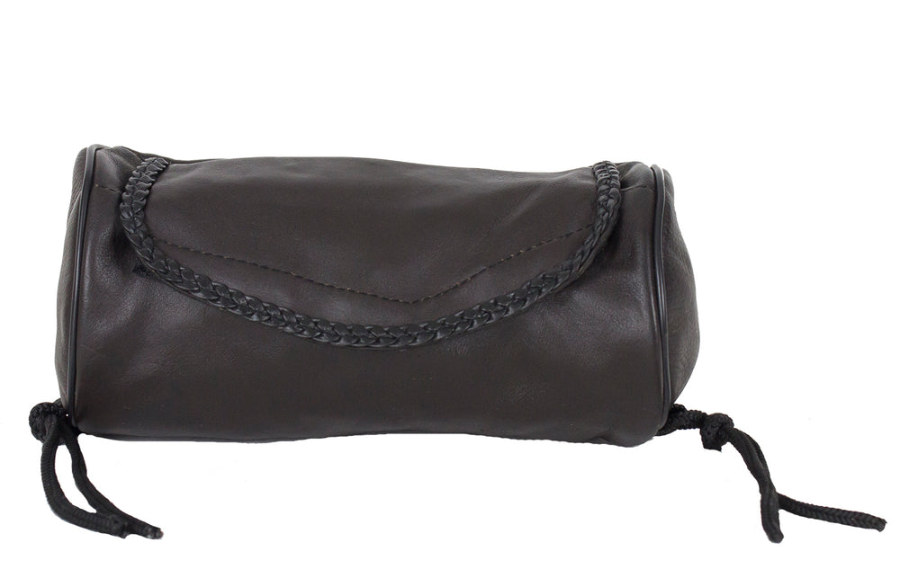 Brown Leather Motorcycle Tool Bag