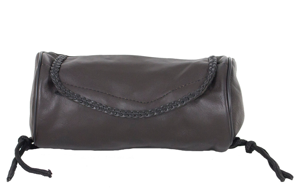 Brown Leather Motorcycle Tool Bag