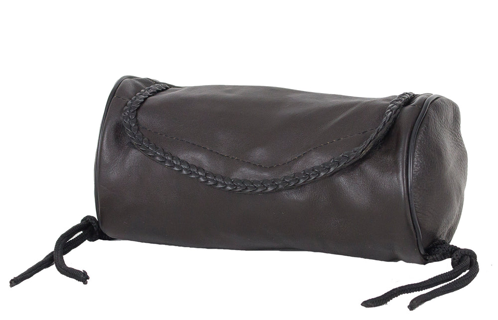 Brown Leather Motorcycle Tool Bag