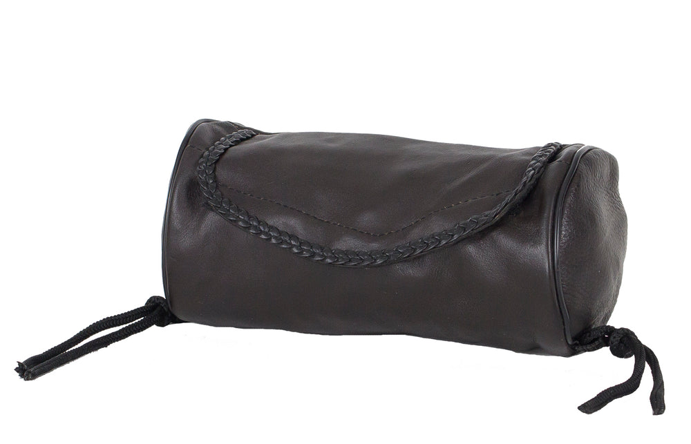 Brown Leather Motorcycle Tool Bag